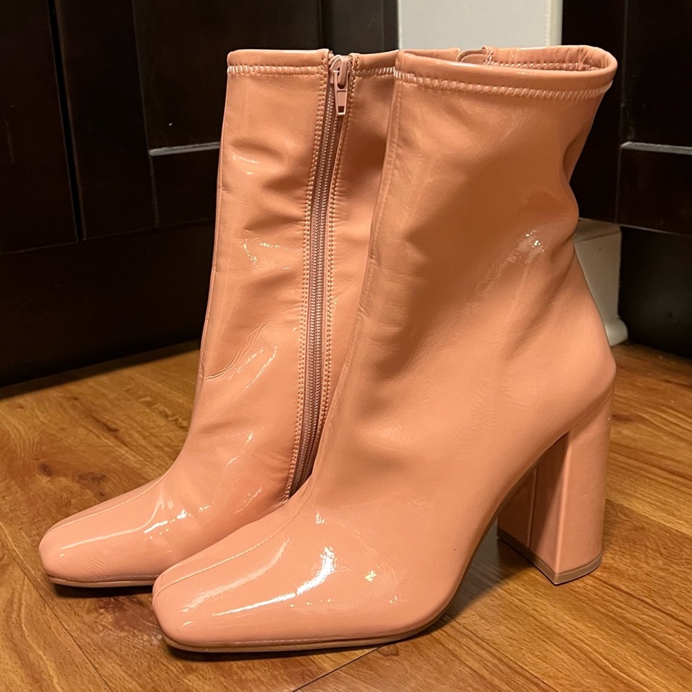 Pink Steve Madden booties